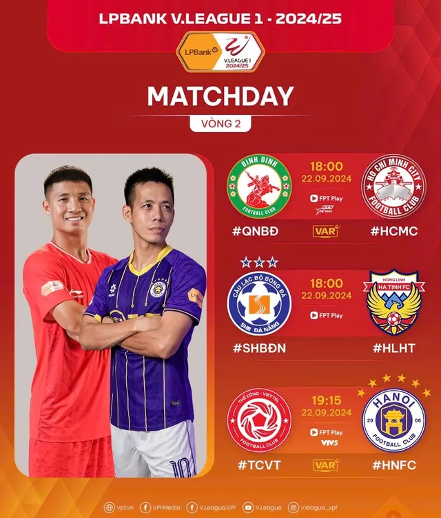 Lịch thi đấu và trực tiếp V.League hôm nay 22/9: Tâm điểm derby trên sân Mỹ Đình - Ảnh 1.