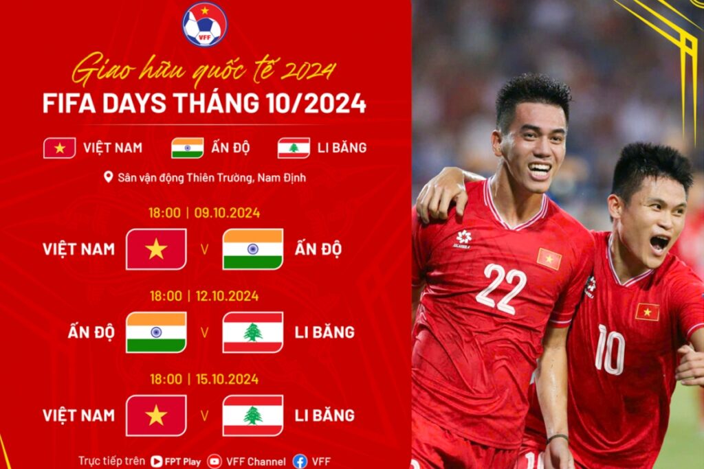 kqbd lu Lịch thi đấu bóng đá Đông Nam Á đợt FIFA Days tháng 10/2024